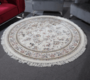 Zomorod 37001 Cream Round Traditional Rug - Quality Rugs and Furniture