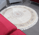 Zomorod 37006 Beige Round Traditional Rug - Quality Rugs and Furniture