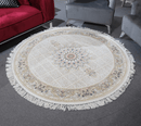 Zomorod 37006 Beige Round Traditional Rug - Quality Rugs and Furniture
